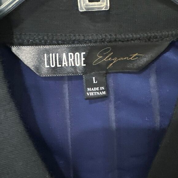 Lularoe Elegant Stevie velvet burnout bomber jacket Women's size Large - Picture 2 of 5